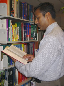 Reading in Library 