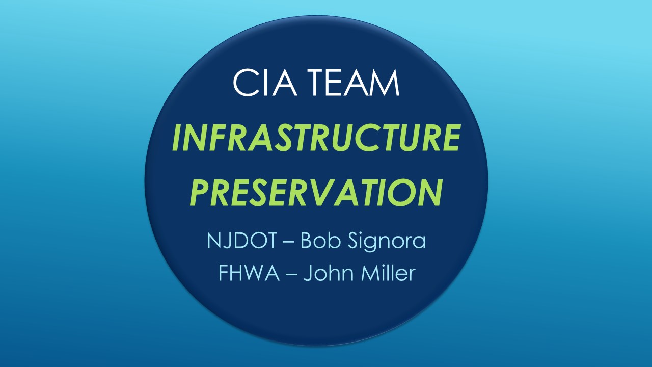 CIA Team Update: Infrastructure Preservation