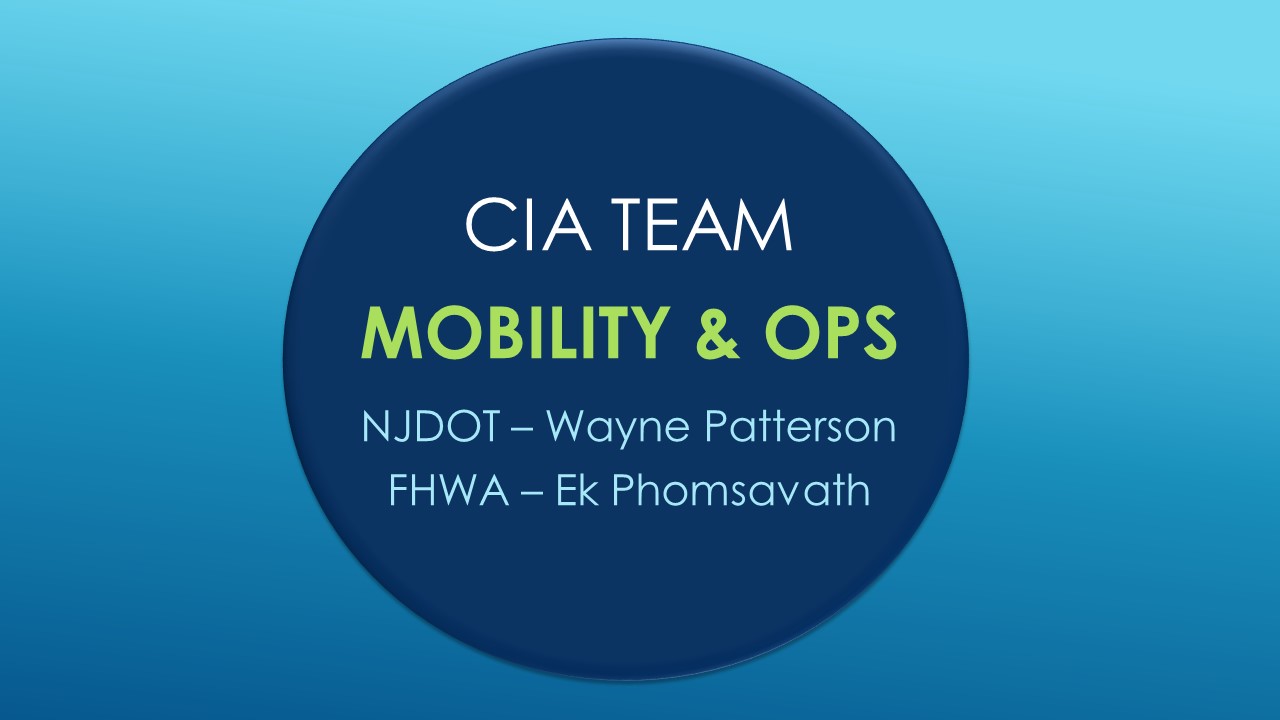 CIA Team Update: Mobility and Operations