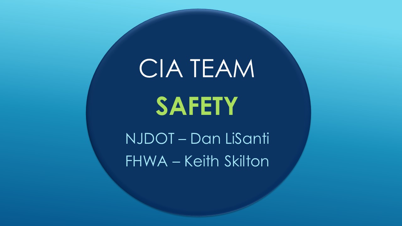 CIA Team Update: SAFETY