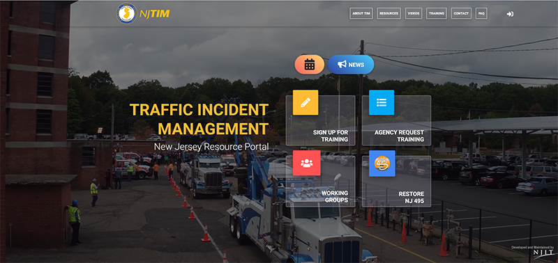 NJDOT and the ITS Resource Center at NJIT have updated the NJTIM website. Source: NJTIM website