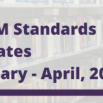 Image reads: ASTM Standards Updates, January to April, 2021.