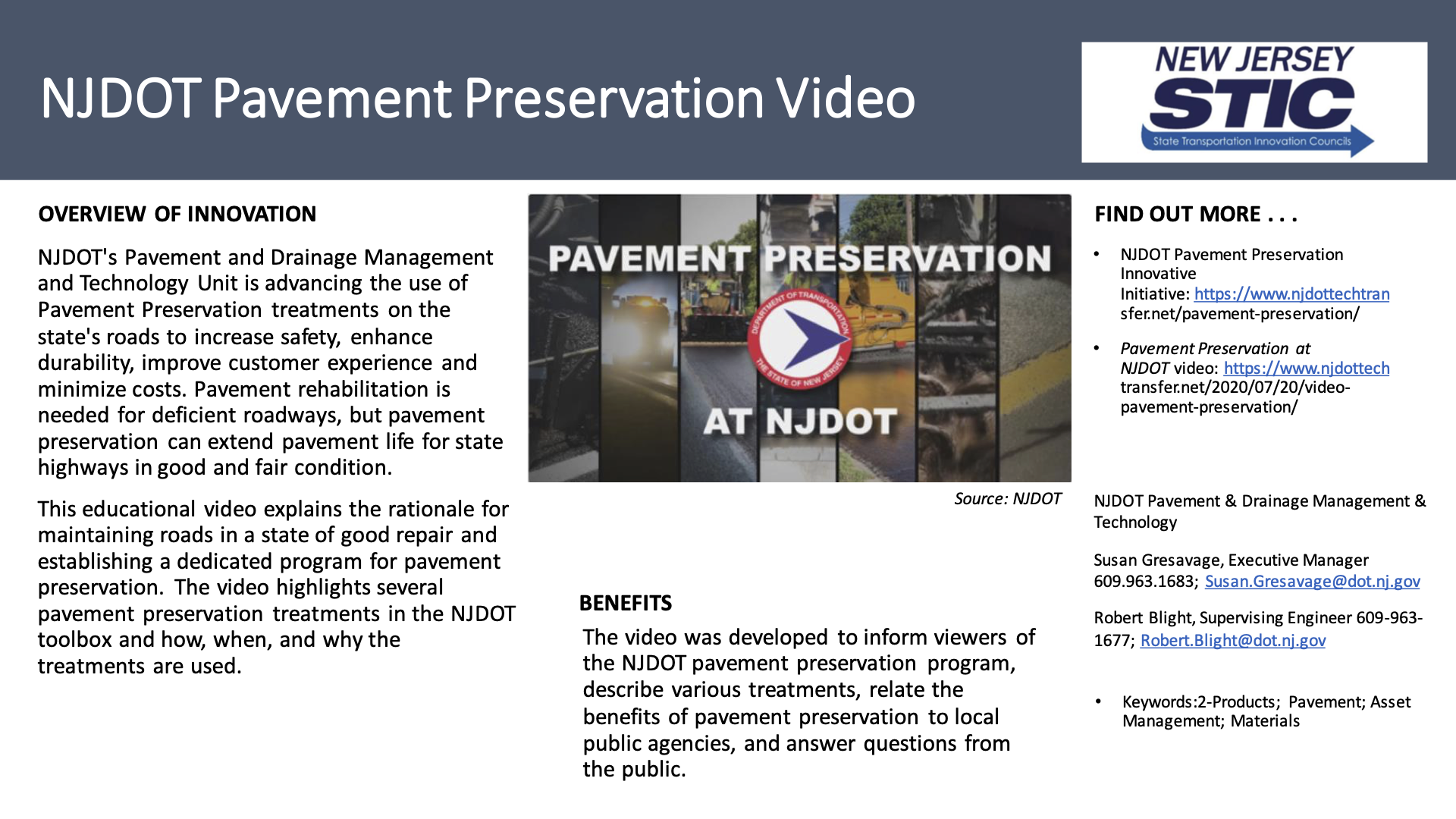 NJDOT Pavement Preservation Video