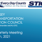 Image reading: New Jersey State Transportation Innovation Council, 2nd Quarterly Meeting, June 16, 2021, there is also a Url reading: www.njdottechtransfer.net/NJ-STIC