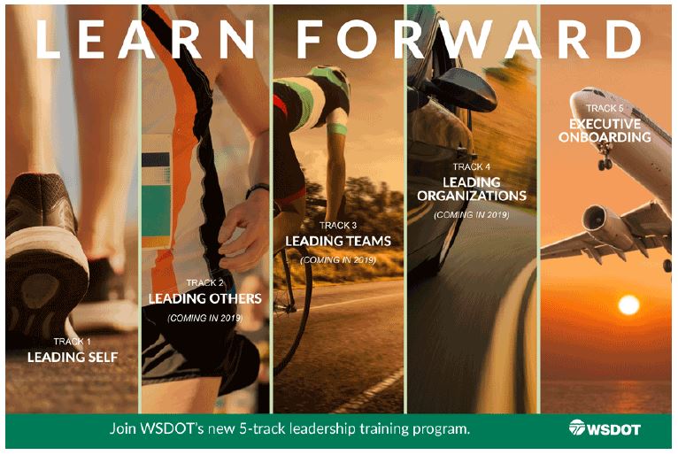 Washington State DOT programs created a 5-track leadership training program.