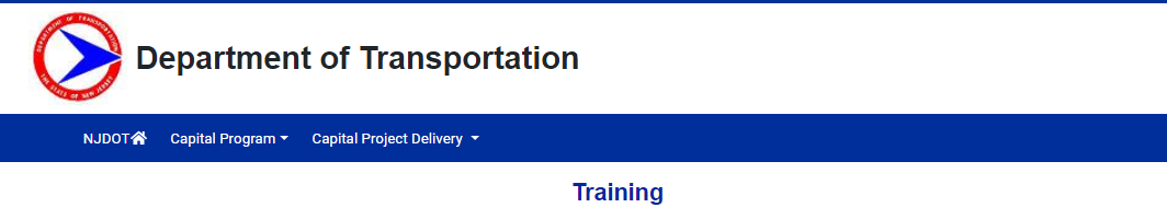 NJDOT Training Database. Program Management Office.