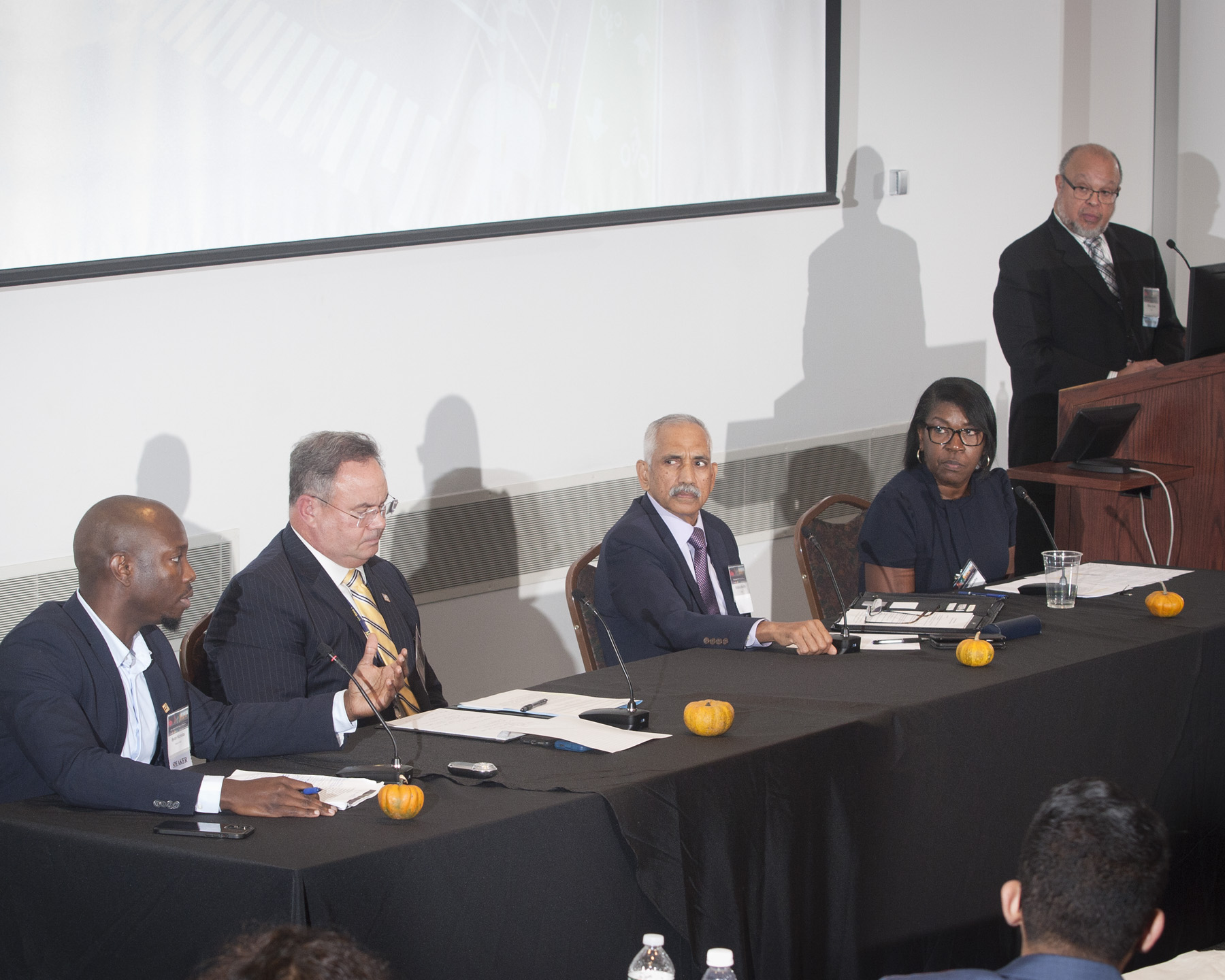 Panelists discussed equity initiatives underway in their organization and shared their views on the challenges and opportunities for advancing equity in transportation. Photo by Steve Goodman.