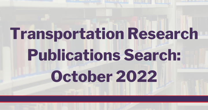 NJDOT’s Research Library Hosts Tool to Find Recent Transportation Research Publications