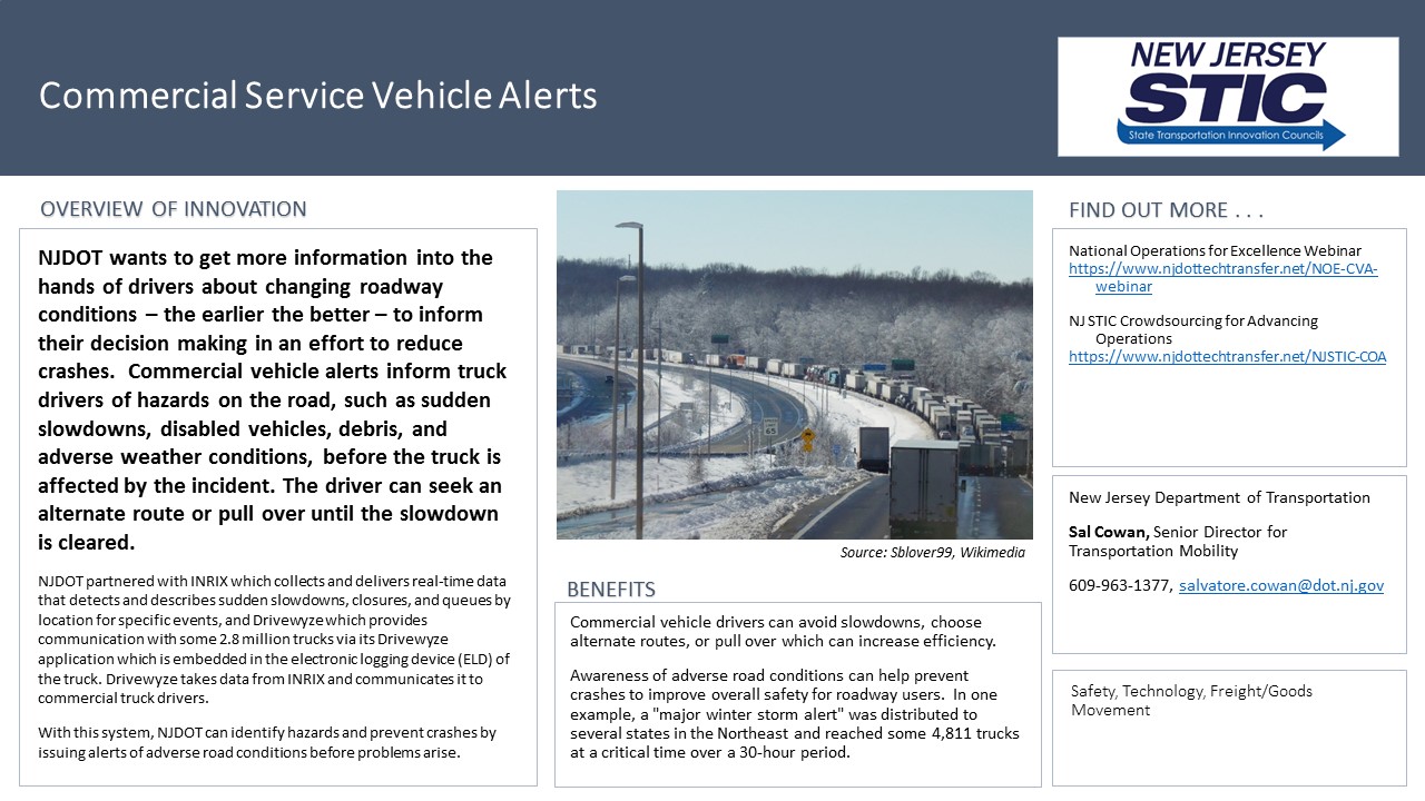 EDC Summit Innovation Showcase_Commercial Service Vehicle Alerts