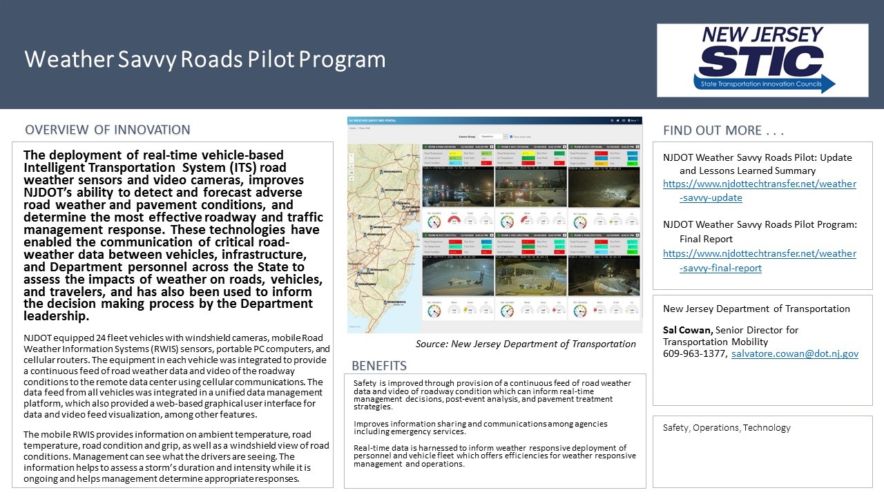 EDC Summit Innovation Showcase_Weather-Savvy-Roads-Pilot